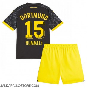 Borussia Dortmund Mats Hummels #15 Vieraspaita Lapsille 2023-24 Lyhythihainen (+ shortsit)